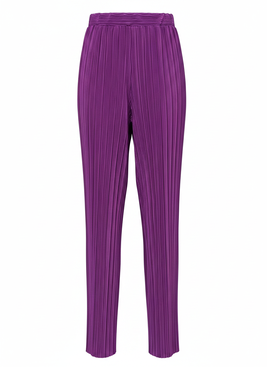 Electric Purple Pleated Pants