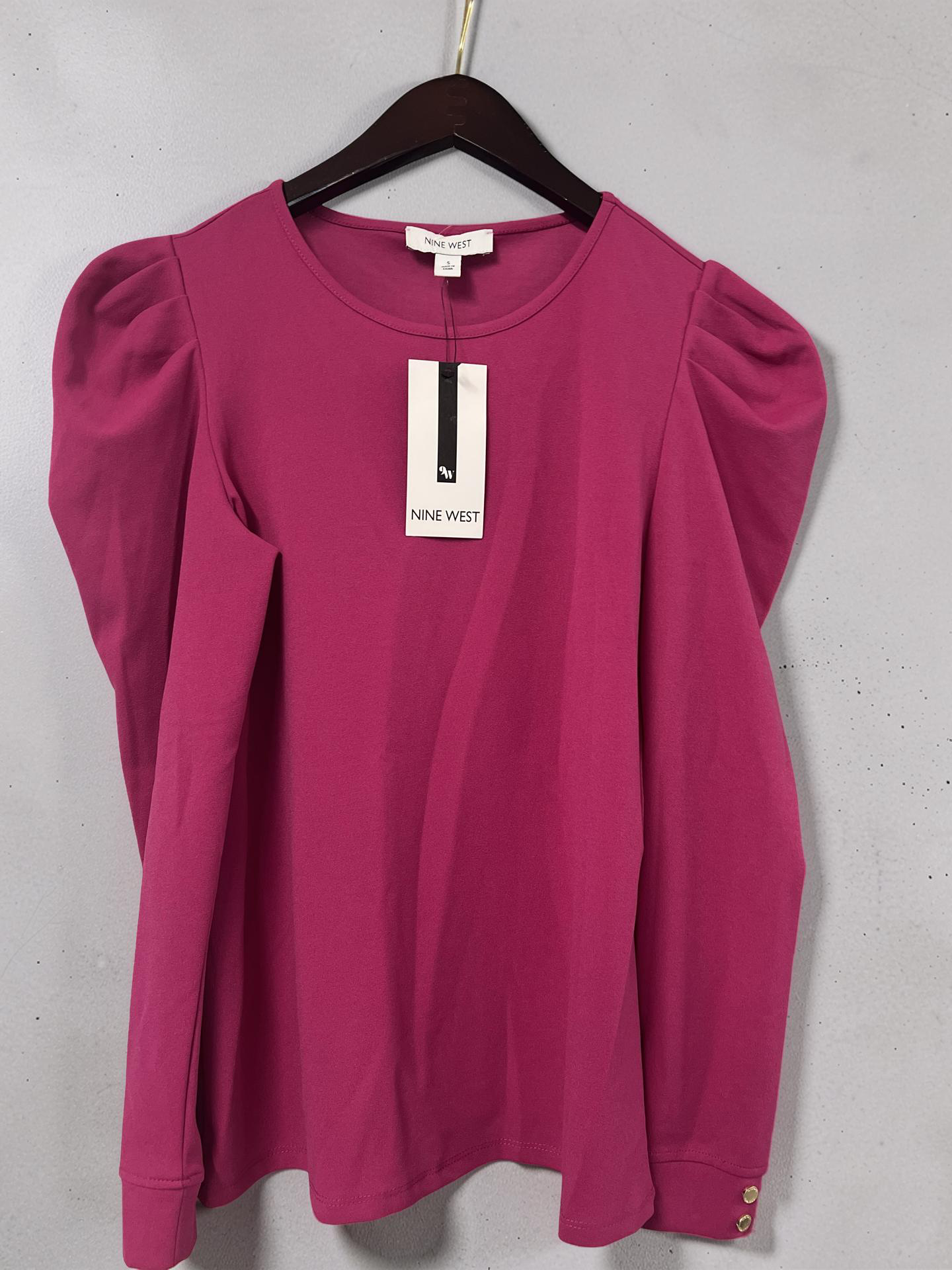 Pink and Airy Long Sleeve Shirt by Nine West