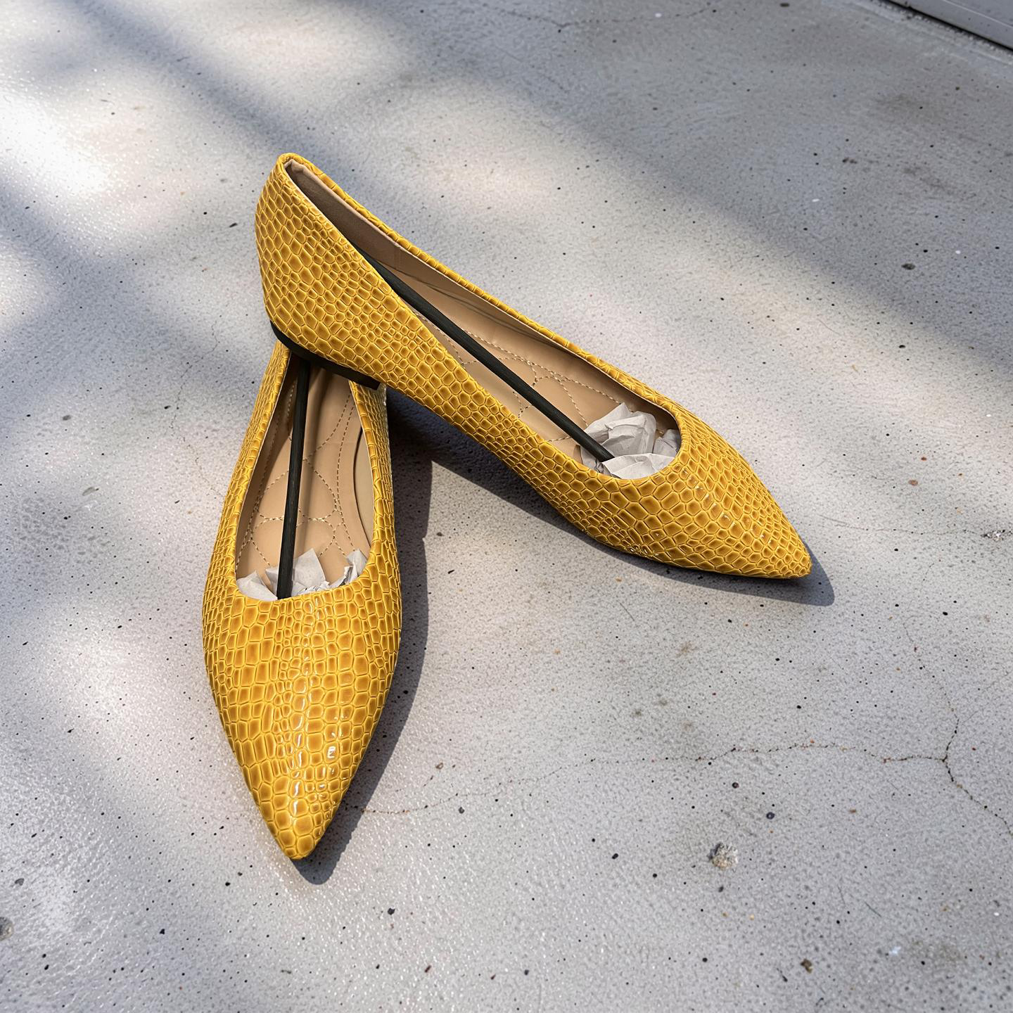 Yellow Ballet Flats